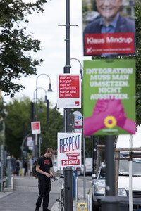 Bundestagswahlkampf-Plakate in Berlin