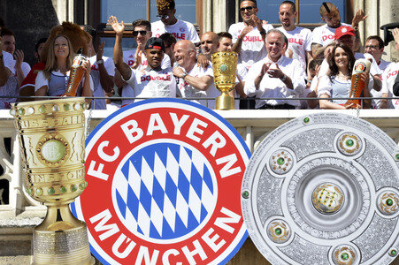 DFB-Pokalfeier des FC Bayern München