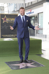 David Beckham erhält einen Stern auf dem Hollywood Walk of Fame in Los Angeles