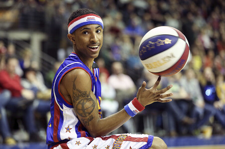 Basketballspiel Harlem Globetrotters vs. World All Stars in Berlin