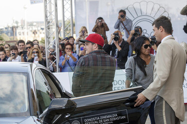 Ankunft von Josh Hutcherson auf dem San Sebastian Film Festival 2014