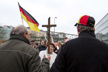 Pegida Demonstration, Wuppertal
