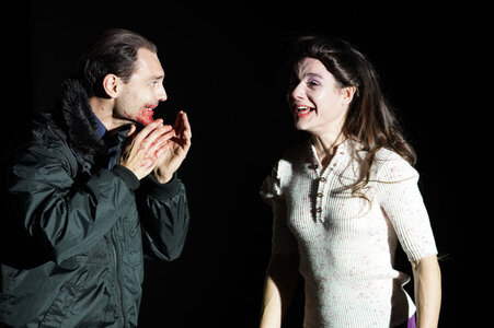 Theaterprobe 'Die stillen Trabanten' in Berlin