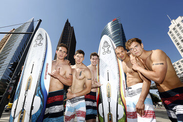 Open Air-Fashionshow des Menswear-Labels Camp David, Berlin