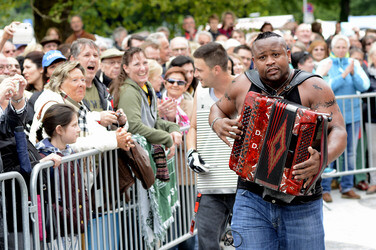 Jazzfestival an Himmelfahrt auf dem Trammplatz in Hannover