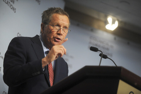 John Kasich spricht in New York