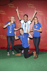 Enthüllung der Wachsfigur von Lionel Messi im Madame Tussauds Berlin