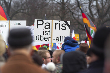 Pegida Demonstration, Dresden