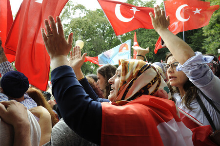 Protest gegen versuchten Militärputsch in der Türkei