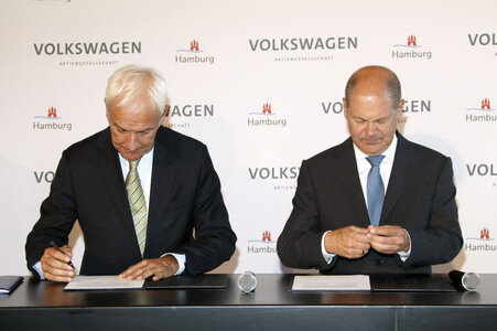 Unterzeichnung eines Memorandum of Understanding in Hamburg
