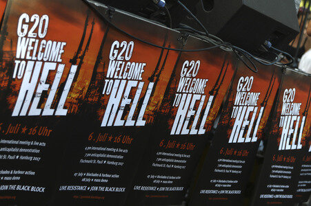 'G20 Welcome to Hell' Demo in Hamburg