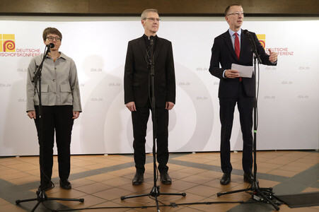 Pressekonferenz zur Herbst-Vollversammlung der Deutschen Bischofskonferenz in Fulda