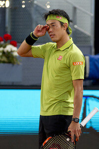 Tennis Match Novak Djokovic vs Kei Nishikori in Madrid