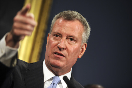 Bill de Blasio Pressekonferenz  in New York