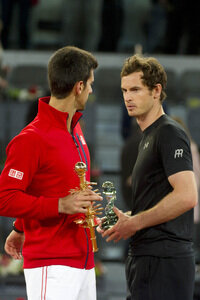 Tennis Match Novak Djokovic vs Andy Murray in Madrid