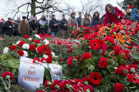 99. Jahrestag der Ermordung von Rosa Luxemburg und Karl Liebknecht in Berlin