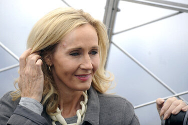 J.K. Rowling beleuchtet das Empire State Building, New York