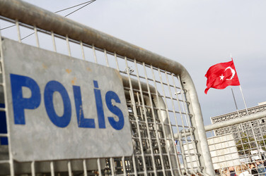 Absperrung des Taksim Platzes, Istanbul