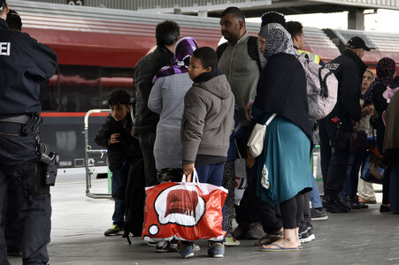 Ankunft der Flüchtlinge am Hauptbahnhof München