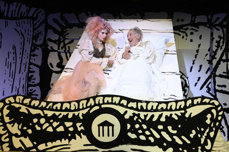 Theaterprobe 'Der eingebildet Kranke' in Berlin