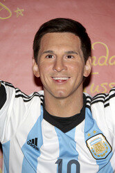 Enthüllung der Wachsfigur von Lionel Messi im Madame Tussauds Berlin