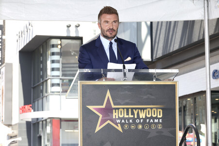David Beckham erhält einen Stern auf dem Hollywood Walk of Fame in Los Angeles