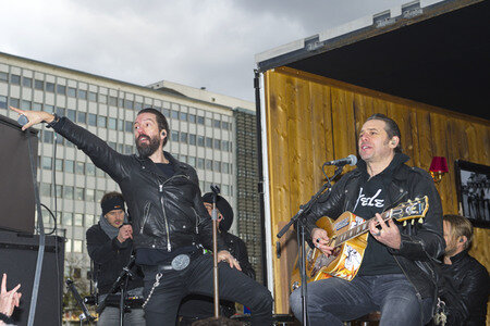 Straßenkonzert von The BossHoss in Berlin