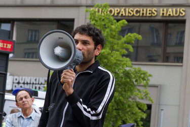Refugees Demonstration vom Pariser Platz zum Kanzleramt, Berlin
