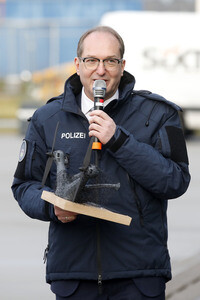 Indienststellung der Drohnenabwehreinheit der Bundespolizei in Ahrensfelde