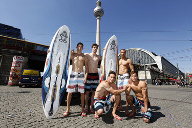 Open Air-Fashionshow des Menswear-Labels Camp David, Berlin