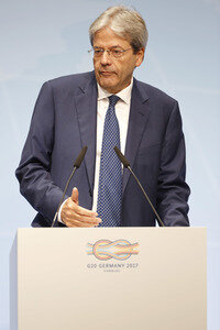 G20 Pressekonferenz von Paolo Gentiloni in Hamburg