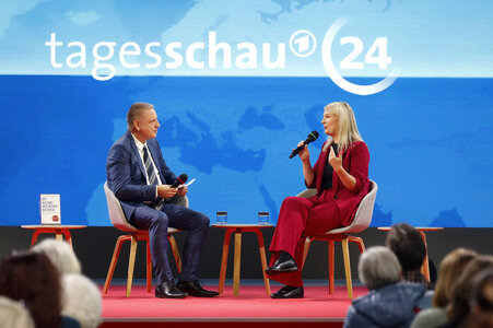 Annett Meiritz auf der Frankfurter Buchmesse 2025 in Frankfurt