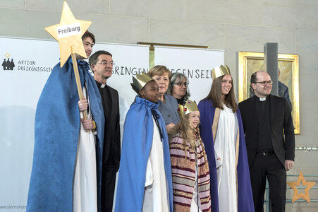 Angela Merkel empfängt die Sternsinger in Berlin