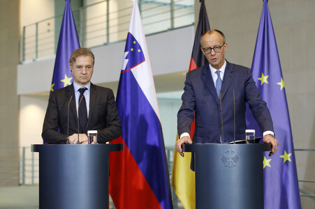 Empfang des Ministerpräsidenten von Slowenien in Berlin