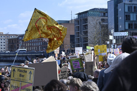 Großdemonstration von Psychotherapeuten gegen geplante Honorarkürzungen in Berlin