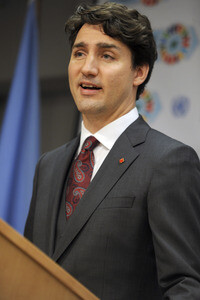 Justin Trudeau Pressekonferenz bei der UN in New York