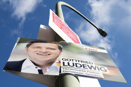 Bundestagswahlkampf-Plakate in Berlin