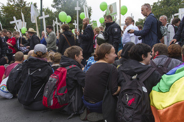 Gegendemonstration zum 'Marsch für das Leben', Berlin