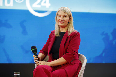 Annett Meiritz auf der Frankfurter Buchmesse 2025 in Frankfurt