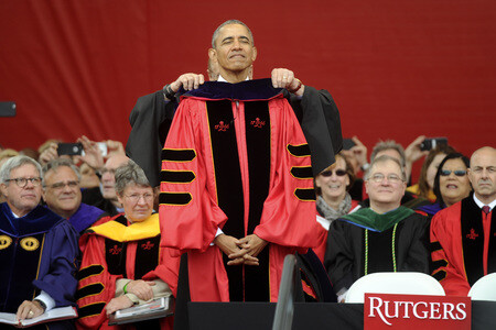 Barack Obama erhält Ehrendoktorwürde in New Brunswick