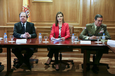 Königin Letizia besucht die Artillerie Militärakademie, Segovia