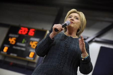 Wahlkampfrede von Hillary Clinton in Portsmouth