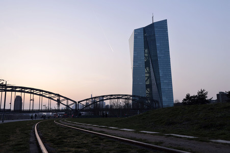 Die Europäische Zentralbank in Frankfurt