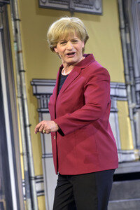 Theaterprobe 'Miss Merkel - Mord in der Uckermark' in Berlin