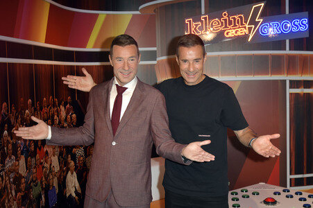 Kai Pflaume bei der Präsentaion seiner Wachsfigur in Berlin