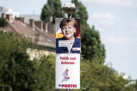 Bundestagswahlkampf-Plakate in Berlin