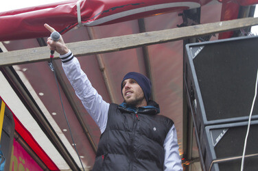 Gegen-Demo zur Neonazi-Demo gegen Flüchtlinge, Berlin