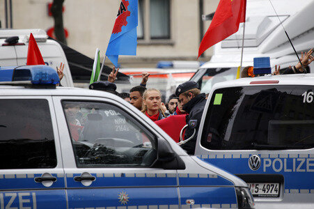 Gegendemo zur Erdogan-Großkundgebung in Köln