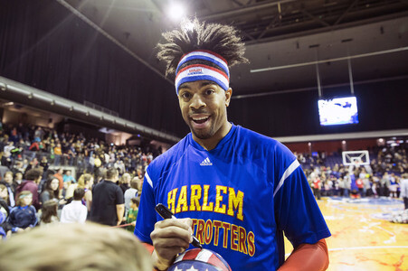 Basketballspiel Harlem Globetrotters vs. World All Stars in Berlin