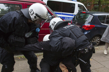 Hausbesetzer-Demo auf St. Pauli, Hamburg